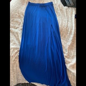 Express open slit maxi skirt